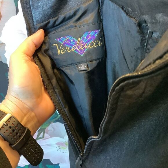 Verducci Vintage Black Leather Pants 👖 - Picture 7 of 7